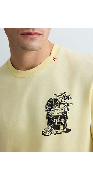 ベーシックジャージーカクテルプリント Tシャツ 詳細画像